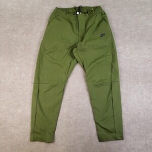 Nike Sportswear Tech Pants Mens Large Green Pockets Elastic Waist DH4224-326